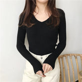 Zenna V Neck Knitted Top