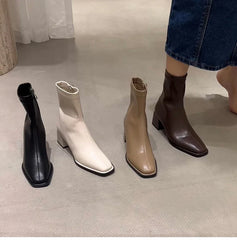 Declan Square Toe Leather Boots