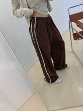 Side Contrasting Lace Track-pants
