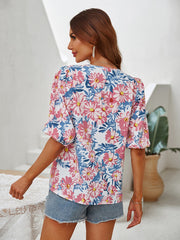 Vacation Casual Button Up Blouse