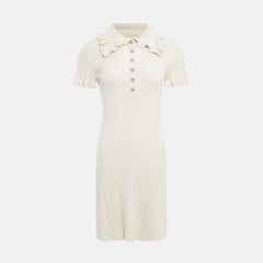 Featherlight Flounce Mini Ruffle Dress