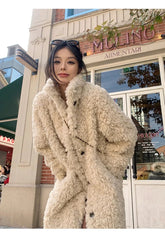 Faux Fuzzy Fur Long Coat