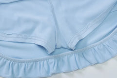 Halter Tie Up Top And Mini Skort Set