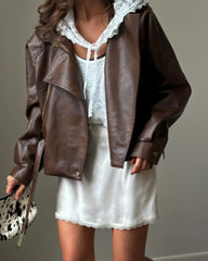 Satin Bow Lace Mini Skirt - Streetwear Slim Fit