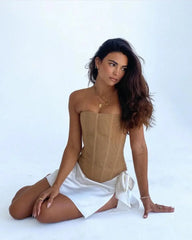 Dinah Mesh Corset Top