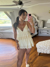 Yellow V-neck Sling Top And Mini Skirt Set