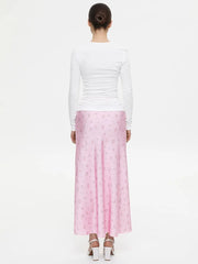 Deena High Waist Printed Skirt