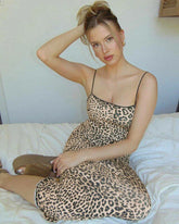 Gisella Leopard Pint Maxi Dress
