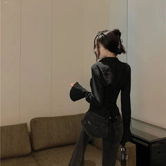 Brooke Bell Sleeves Bandage Shirt