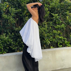 Strapless Elastic Puff Top