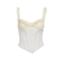 Colette Ruffle Lace Coquette Top