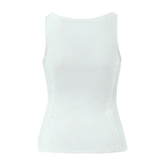 Rib Buttoned Tank Top