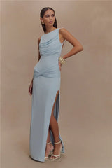 Jennifer Backless Ruched Maxi Dress