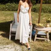 White Long Cami Dress