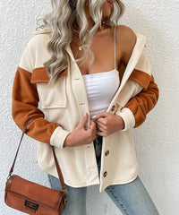 Colorblock Long Sleeve Fleece Jacket