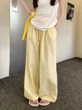 Printed Drawstring Cargo Pants