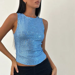 Glitter Crop Tank Top