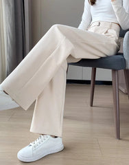 Katja Woolen Wide Leg Trousers