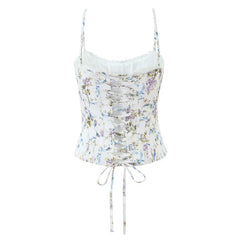 Floral Print Corset Top
