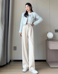 Katja Woolen Wide Leg Trousers