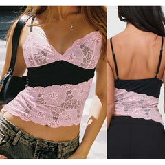 Lace Patchwork Cami Top