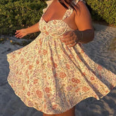 Ruffles Strap BabyDoll Mini Dress