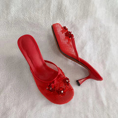 Bridget Mesh Heels