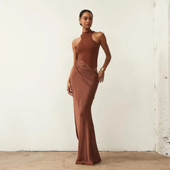 Roslyn Satin Maxi Dress