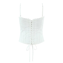 White Corset Cami Top