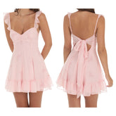 Floral Print Ruffle Strap Mini Dress - Summer Statement