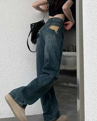 Ondrilla High Waist Wide Leg Jeans