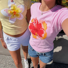 Floral Printed Graphic Tee