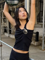 Metal Finger Design Tank Top