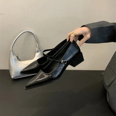 Keely Retro Pointed Toe Pumps