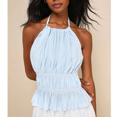 Halter Ruched Top