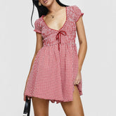 Short Sleeve Baby-doll Playsuit