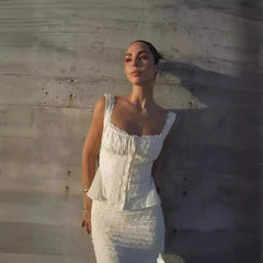 Monaco Lace Up Skirt Set