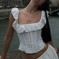 Maliya Cropped Corset Top