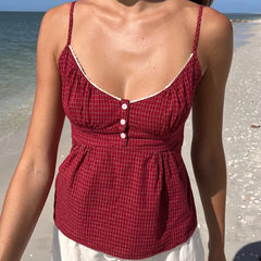 Printed Babydoll Cami Top