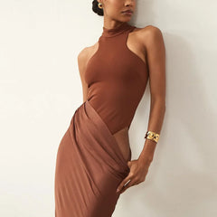 Roslyn Satin Maxi Dress
