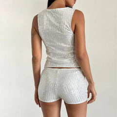 Glitter Crop Tank Top