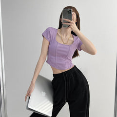 Aria Solid Crop Top