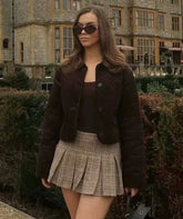 Brown Quilted Overshirt