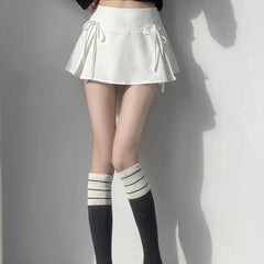 Playful Distraction Box Pleated Bow Skirt