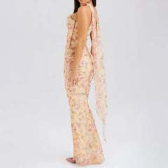 Bellamy Strapless Set With Scarf