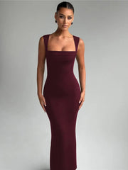 Salina Square Neck Maxi Dress