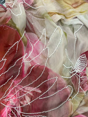 Printed Embroidered Cami Maxi Dress �Halter Neck Style