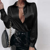 Elegant Office Satin Blouse