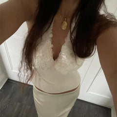 Sequin Shell Halter Top