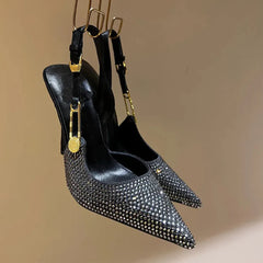 Carmella Sequined Pointed Toe Pumps